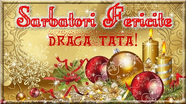 Felicitari de Craciun pentru Tata - Sarbatori fericite draga tata!