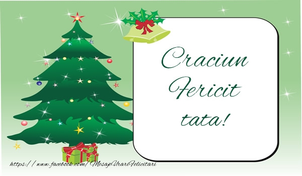 Felicitari de Craciun pentru Tata - Craciun Fericit tata!