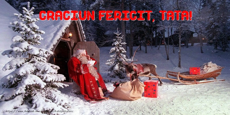 Felicitari de Craciun pentru Tata - Craciun Fericit, tata!