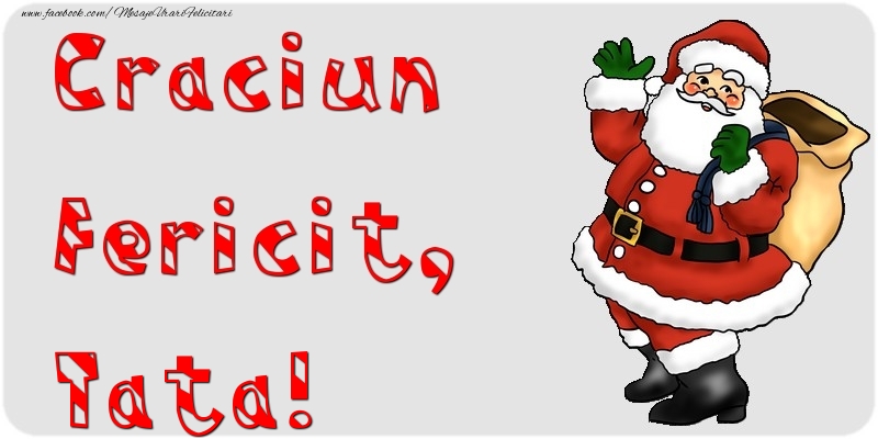 Felicitari de Craciun pentru Tata - Craciun Fericit, tata