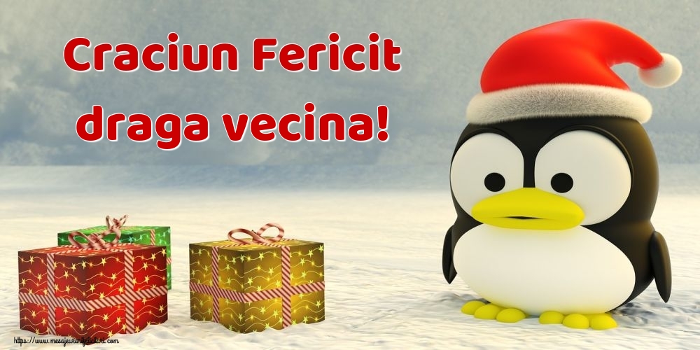 Felicitari de Craciun pentru Vecina - Craciun Fericit draga vecina!