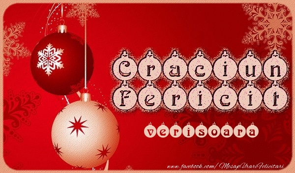 Felicitari de Craciun pentru Verisoara - Craciun Fericit verisoara