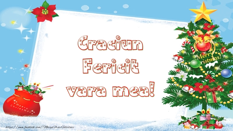 Felicitari de Craciun pentru Verisoara - Craciun Fericit vara mea!