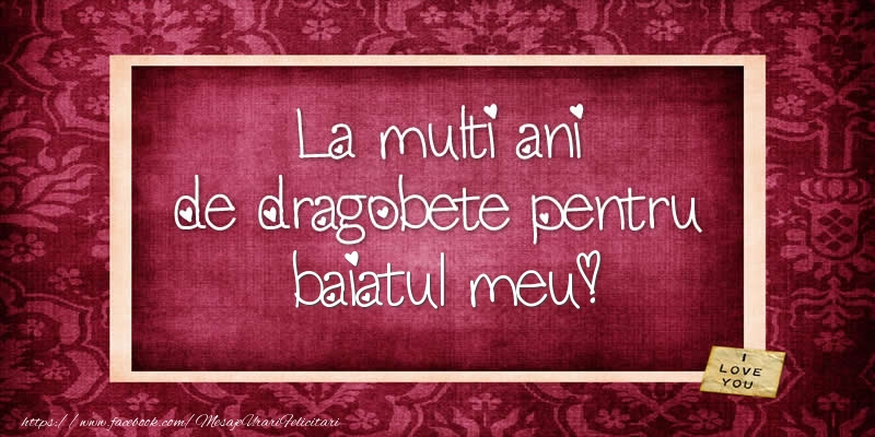 Felicitari de Dragobete pentru Baiat - La multi ani de dragobete pentru fiul meu!