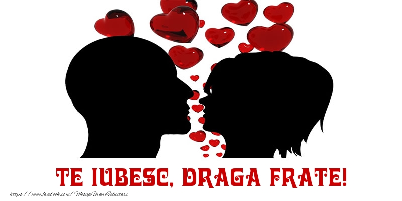 Felicitari de Dragobete pentru Frate - Te iubesc, draga frate!