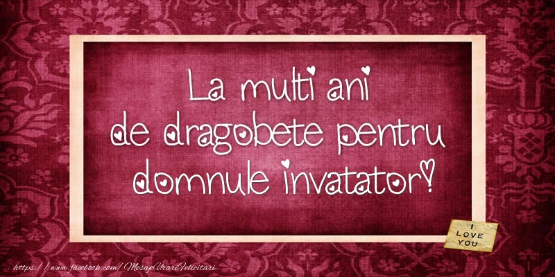 Felicitari de Dragobete pentru Invatator - La multi ani de dragobete pentru domnule invatator!