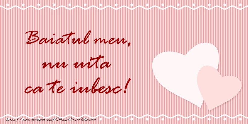 Felicitari de dragoste pentru Baiat - Baiatul meu nu uita ca te iubesc!