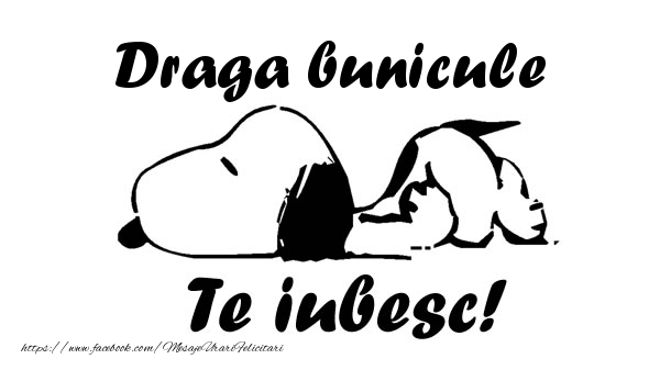 Felicitari de dragoste pentru Bunic - Draga bunicule Te iubesc!