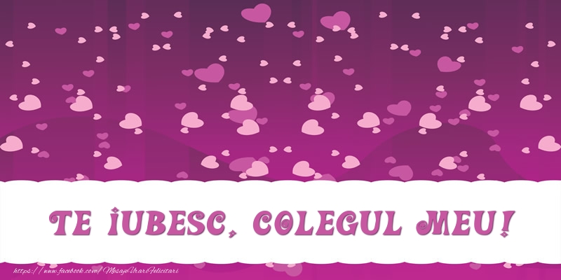 Felicitari de dragoste pentru Coleg - Te iubesc, colegul meu!