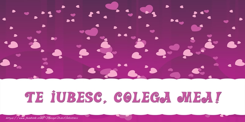 Felicitari de dragoste pentru Colega - Te iubesc, colega mea!