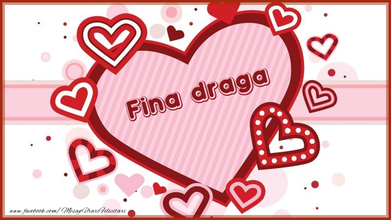Felicitari de dragoste pentru Fina - Fina draga