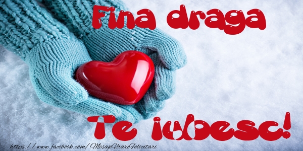 Felicitari de dragoste pentru Fina - Fina draga Te iubesc!
