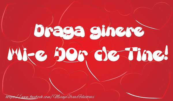 Dragoste Draga ginere mi-e dor de tine!