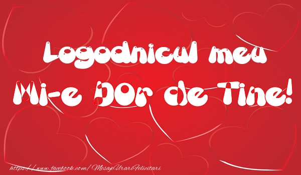 Felicitari de dragoste pentru Logodnic - Logodnicul meu mi-e dor de tine!