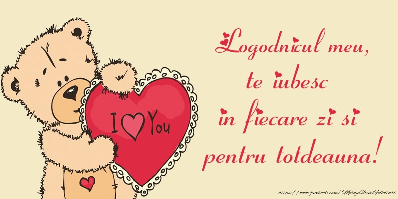 Felicitari de dragoste pentru Logodnic - Logodnicul meu, te iubesc in fiecare zi si pentru totdeauna!