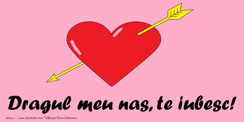 Felicitari de dragoste pentru Nas - Dragul meu nas, te iubesc!