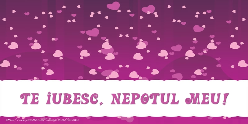 Felicitari de dragoste pentru Nepot - Te iubesc, nepotul meu!