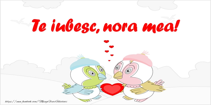 Felicitari de dragoste pentru Nora - Te iubesc, nora mea!