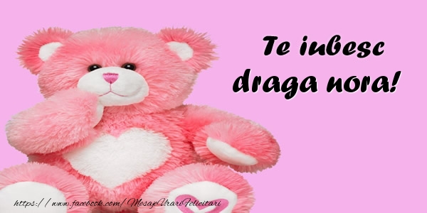 Felicitari de dragoste pentru Nora - Te iubesc draga nora!