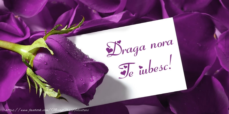 Felicitari de dragoste pentru Nora - Draga nora Te iubesc!