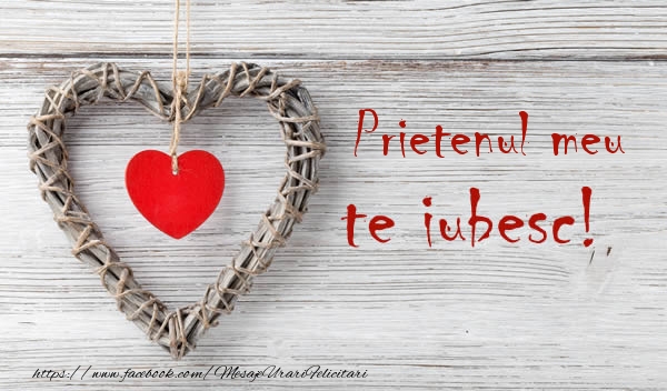 Felicitari de dragoste pentru Prieten - Prietenul meu, Te iubesc