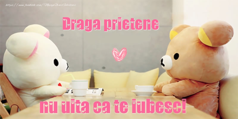 Felicitari de dragoste pentru Prieten - Draga prietene, nu uita ca te iubesc!