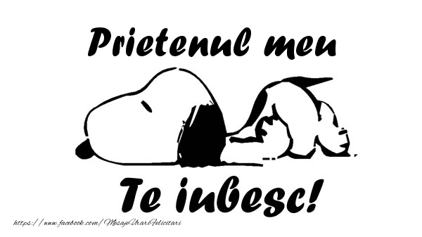 Felicitari de dragoste pentru Prieten - Prietenul meu Te iubesc!