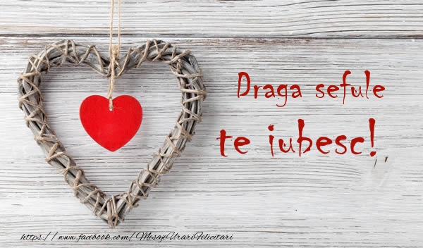 Felicitari de dragoste pentru Sef - Draga sefule, Te iubesc