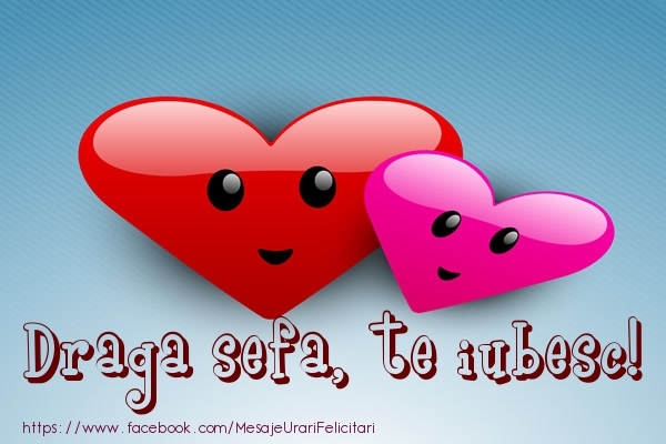 Felicitari de dragoste pentru Sefa - Draga sefa, te iubesc!