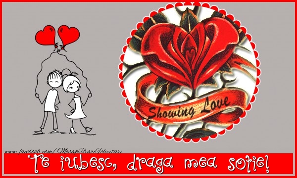 Felicitari de dragoste pentru Sotie - Te iubesc, draga mea sotie!