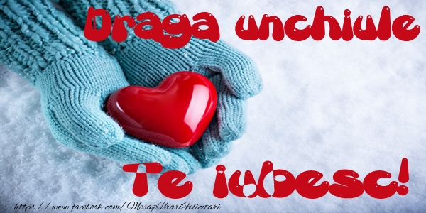 Felicitari de dragoste pentru Unchi - Draga unchiule Te iubesc!