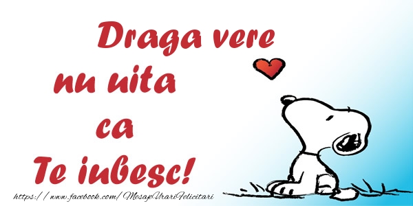 Felicitari de dragoste pentru Verisor - Draga vere nu uita ca Te iubesc!