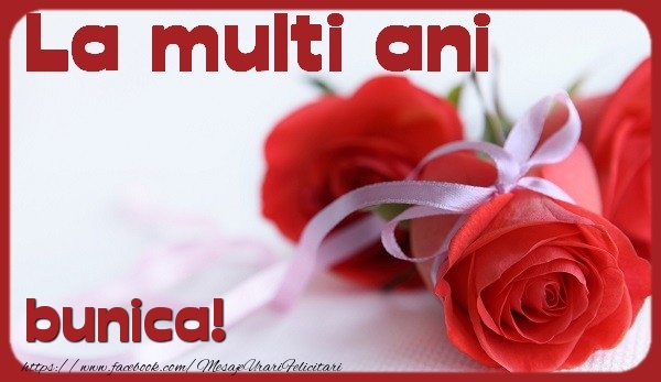 Felicitari de la multi ani pentru Bunica - La multi ani bunica