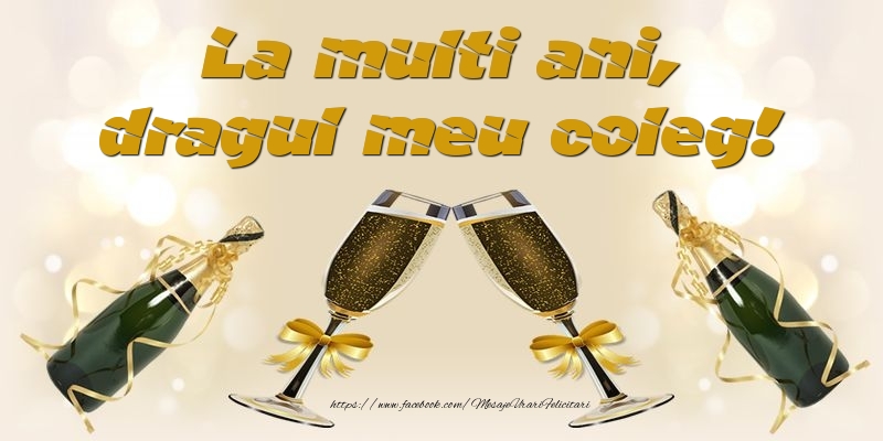 Felicitari de la multi ani pentru Coleg - La multi ani, dragul meu coleg!