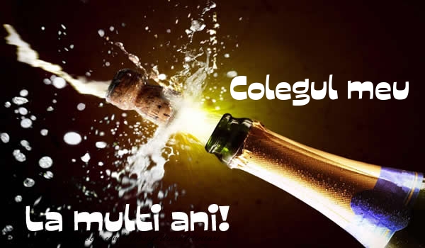 Felicitari de la multi ani pentru Coleg - Colegul meu La multi ani!