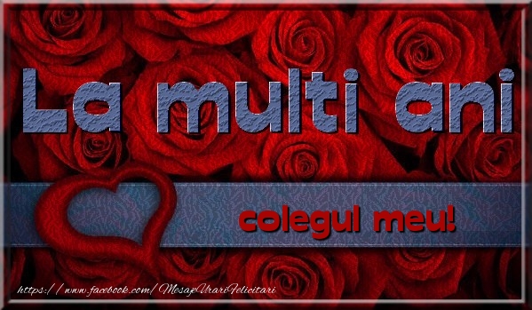 Felicitari de la multi ani pentru Coleg - La multi ani colegul meu