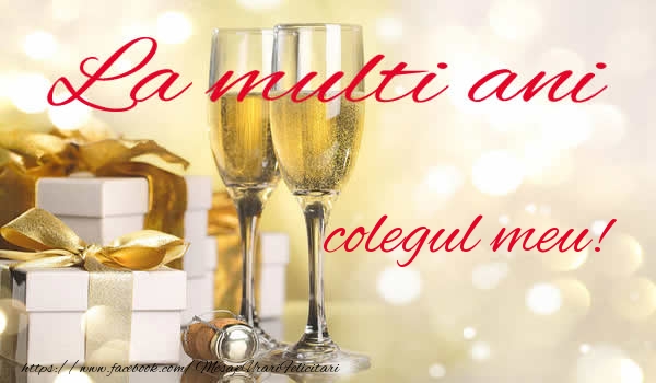 Felicitari de la multi ani pentru Coleg - La multi ani colegul meu!