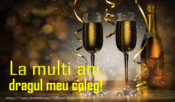 Felicitari de la multi ani pentru Coleg - La multi ani dragul meu coleg!