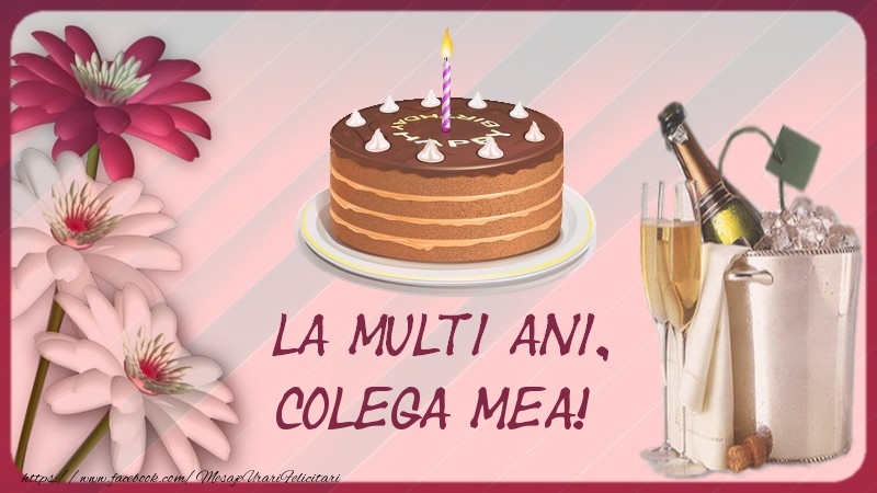 Felicitari de la multi ani pentru Colega - La multi ani, colega mea!
