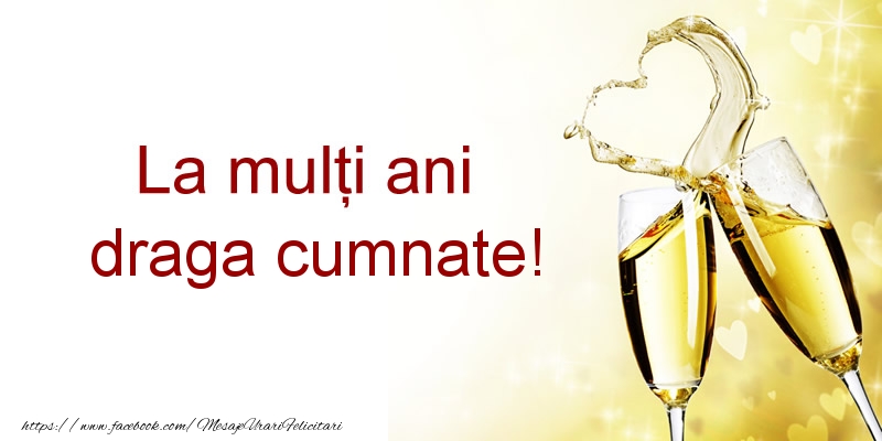 Felicitari de la multi ani pentru Cumnat - La multi ani draga cumnate!