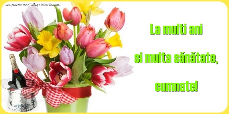 Felicitari de la multi ani pentru Cumnat - La multi ani si multa sănătate, cumnate