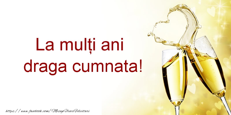 Felicitari de la multi ani pentru Cumnata - La multi ani draga cumnata!
