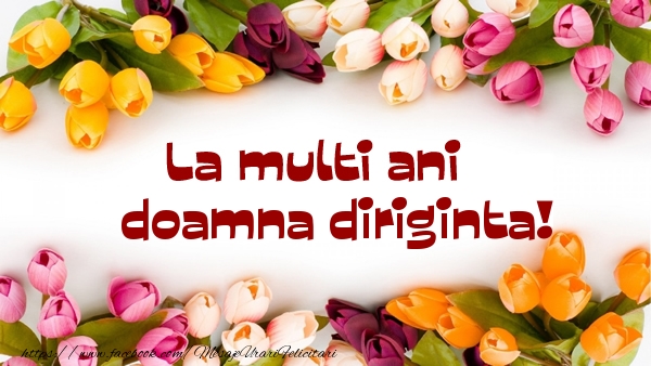 Felicitari de la multi ani pentru Diriginta - La multi ani doamna diriginta!