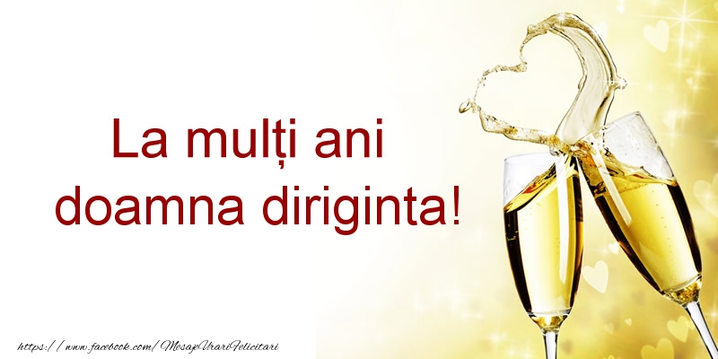 Felicitari de la multi ani pentru Diriginta - La multi ani doamna diriginta!