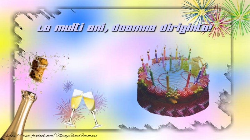 Felicitari de la multi ani pentru Diriginta - La multi ani, doamna diriginta!