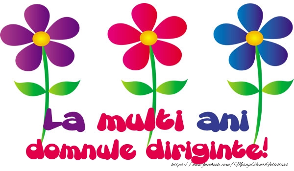 Felicitari de la multi ani pentru Diriginte - La multi ani domnule diriginte!
