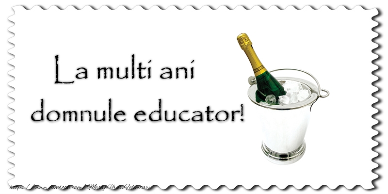 Felicitari de la multi ani pentru Educator - La multi ani domnule educator!