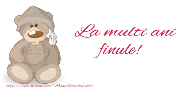 Felicitari de la multi ani pentru Fin - La multi ani draga finule!