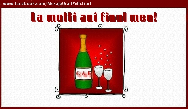 Felicitari de la multi ani pentru Fin - La multi ani finul meu!