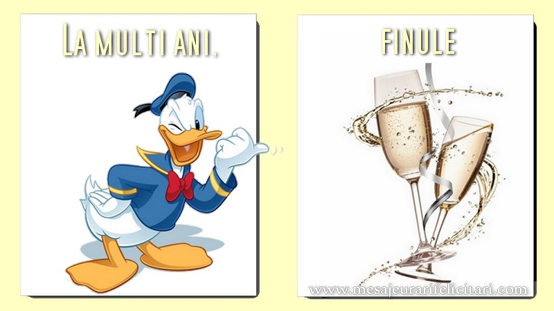 Felicitari de la multi ani pentru Fin - La multi ani, finule!